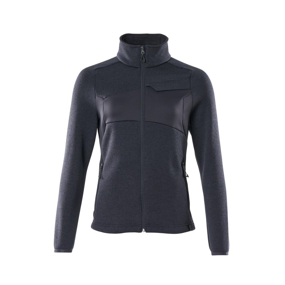 Strickpullover mit Reißverschluss, Damen Strickjacke