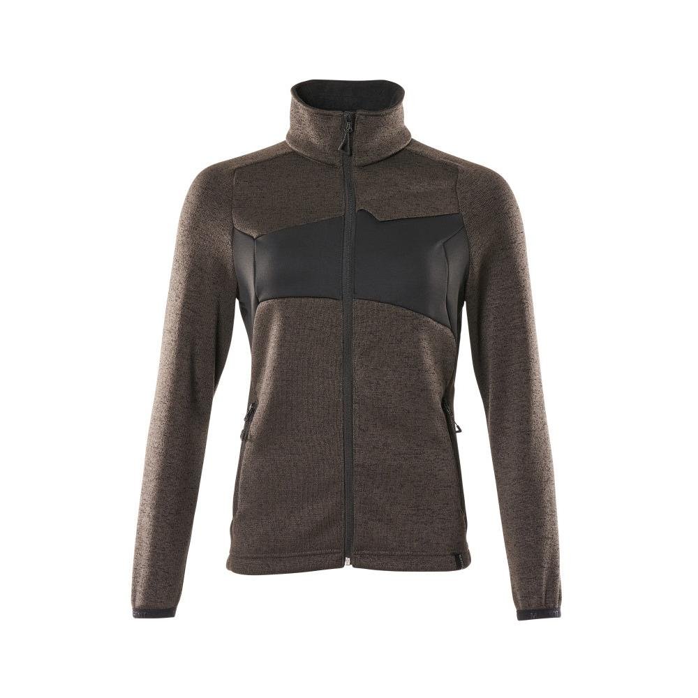 Strickpullover mit Reißverschluss, Damen Strickjacke