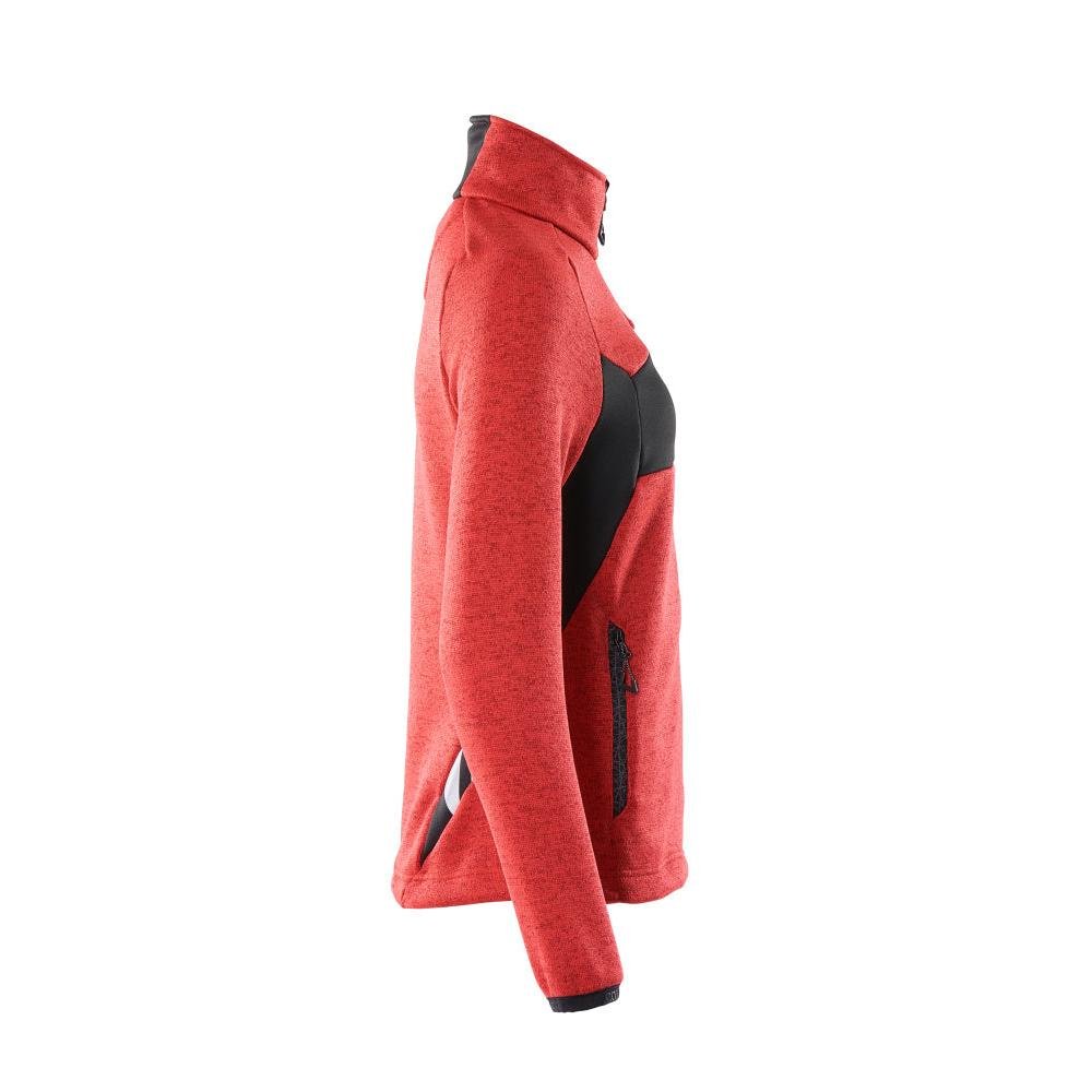 Strickpullover mit Reißverschluss, Damen Strickjacke