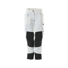Hose mit Knietaschen, Damen, Diamond Hose, weiss