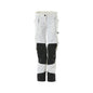 Pants with knee pockets, women, Pearl pants, white