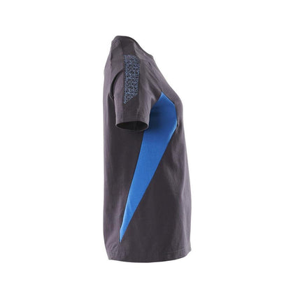T-Shirt, Damen Damen T-shirt, schwarzblau/azurblau