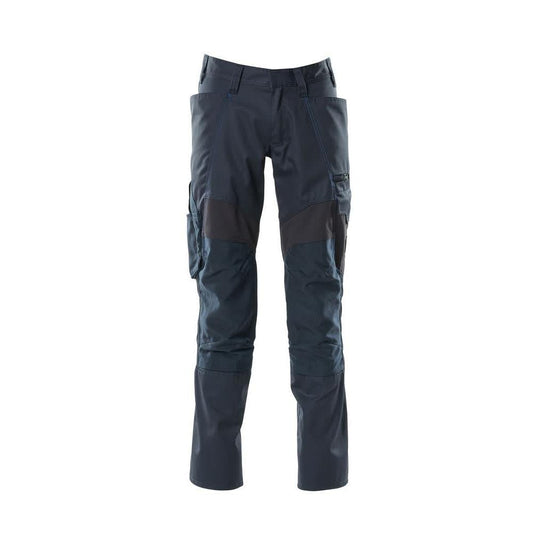 Hose mit Knietaschen, Stretch-Einsätze Hose, schwarzblau