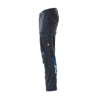 Hose mit Knietaschen, Stretch-Einsätze Hose, schwarzblau