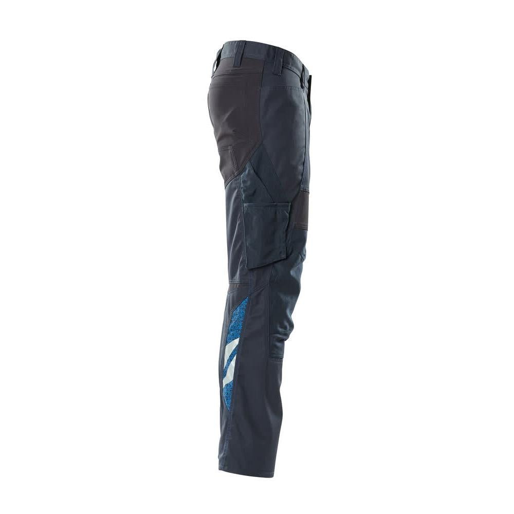 Hose mit Knietaschen, Stretch-Einsätze Hose, schwarzblau