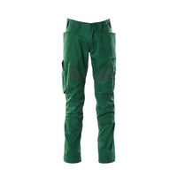 Hose mit Knietaschen, Stretch-Einsätze Hose, grün