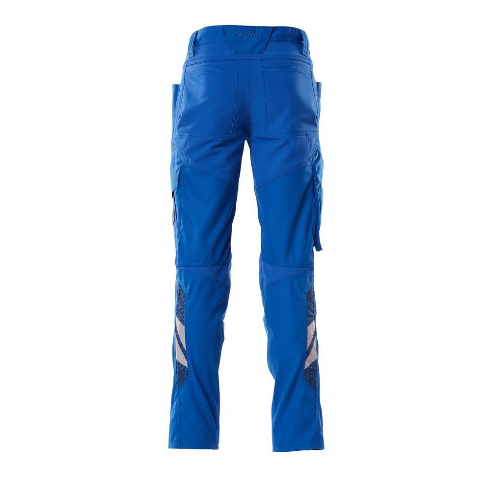 Hose mit Knietaschen, Stretch-Einsätze Hose, azurblau