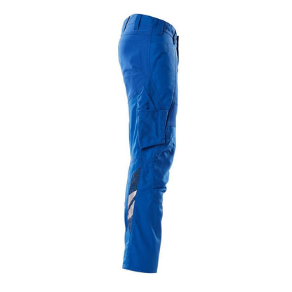 Hose mit Knietaschen, Stretch-Einsätze Hose, azurblau
