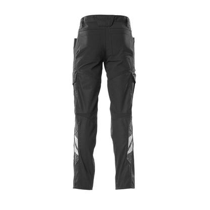 Hose, Schenkeltaschen, Stretch-Einsätze Hose, schwarz