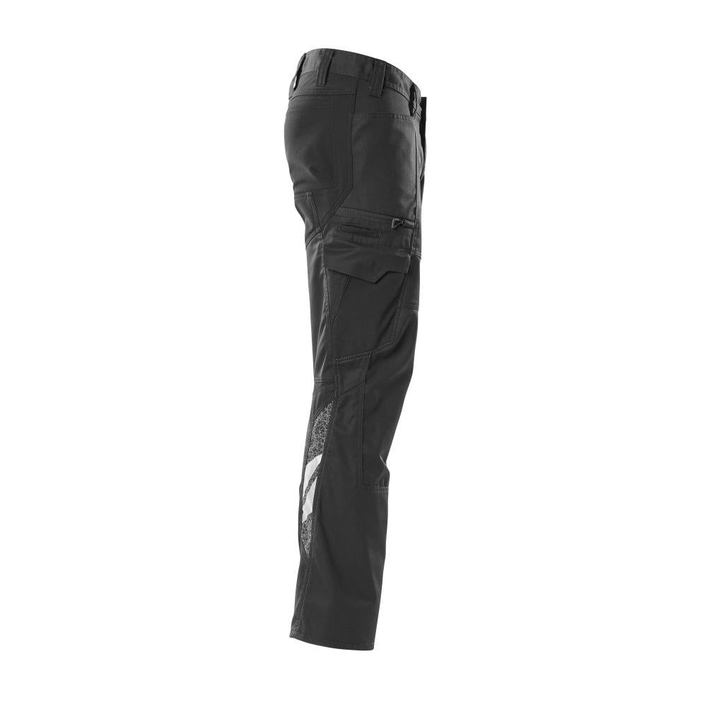 Hose, Schenkeltaschen, Stretch-Einsätze Hose, schwarz