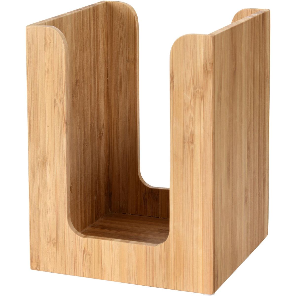 Bambus Serviettenständer 13x13 cm - Stilvoller Tischorganizer