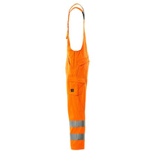Dungarees, plain dungarees, hi-vis orange