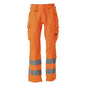 Hose, Schenkeltaschen, einfarbig Hose, hi-vis orange