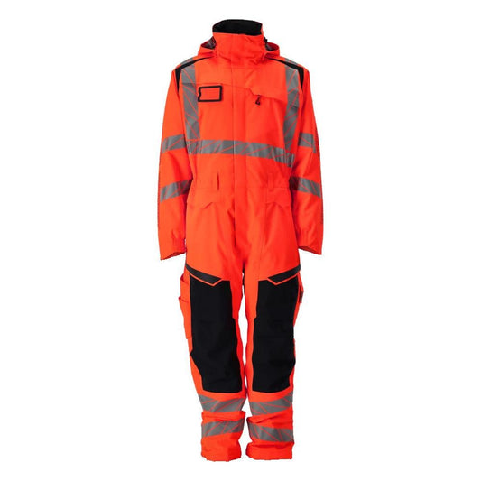 Winteroverall CLIMASCOT®, leicht Winterkombination, hi-vis rot/dunkelanthrazit