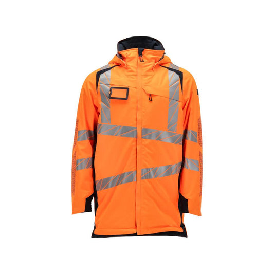 Parka CLIMASCOT® lining, light weight parka, hi-vis orange/black-blue