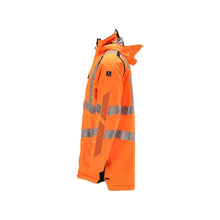 Parka CLIMASCOT® lining, light weight parka, hi-vis orange/black-blue