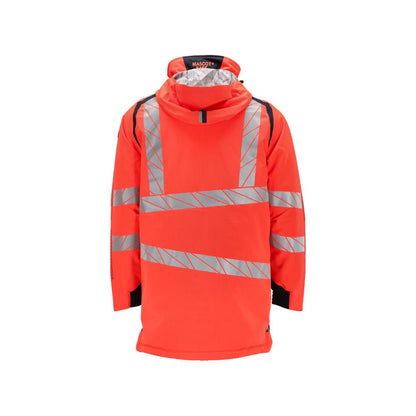 Parka CLIMASCOT® lining, light weight parka, Hi-vis red/black-blue
