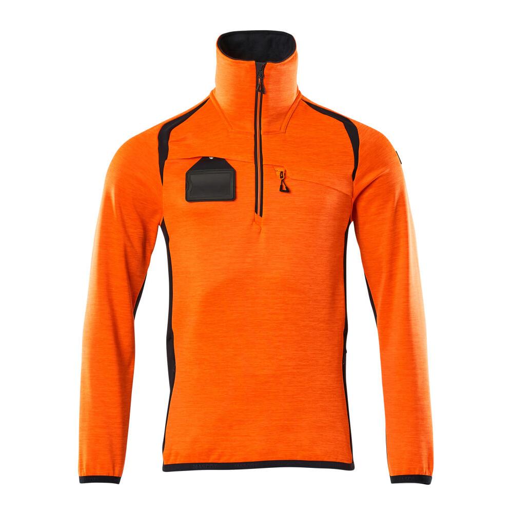 Fleecepullover mit kurzem Reißverschluss Microfleecejacke