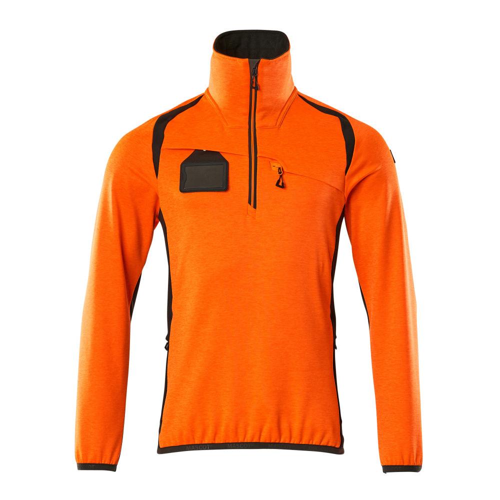 Fleecepullover mit kurzem Reißverschluss Microfleecejacke