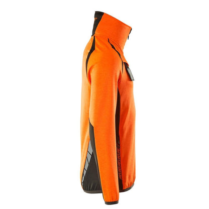 Fleecepullover mit kurzem Reißverschluss Microfleecejacke