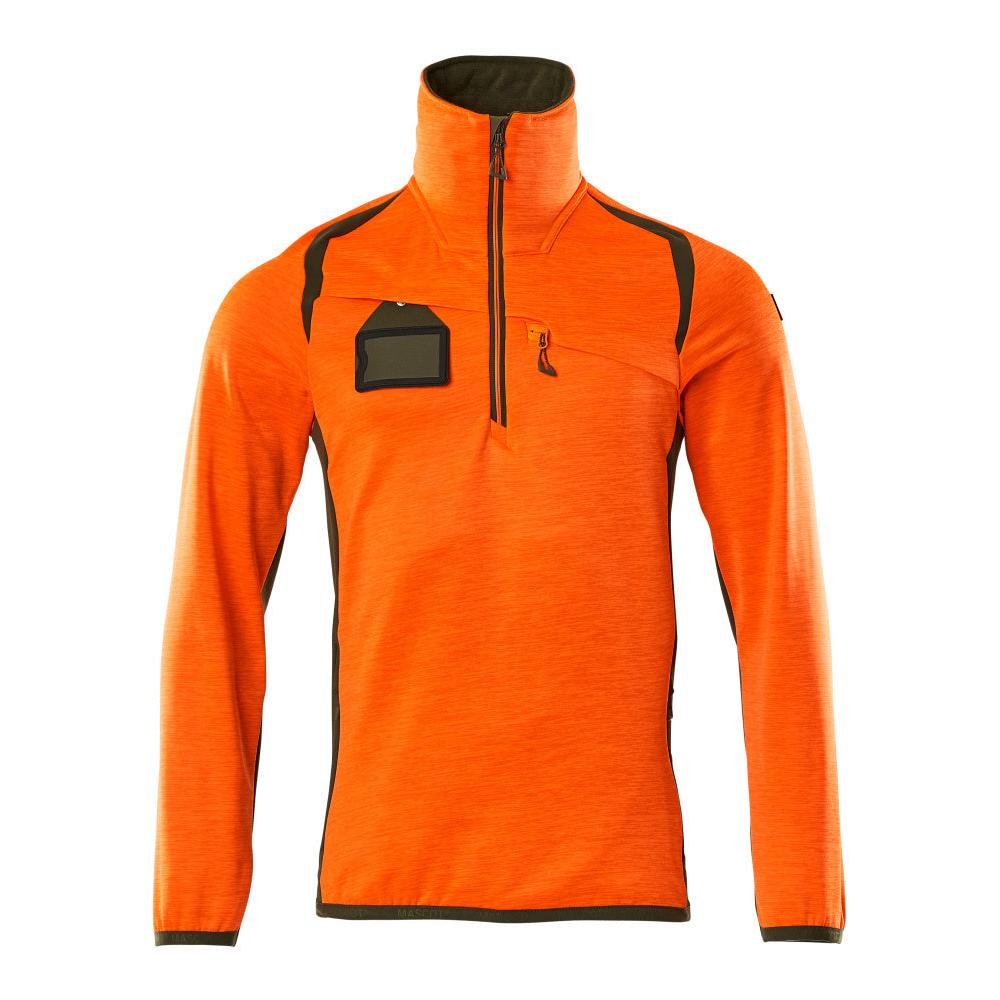 Fleecepullover mit kurzem Reißverschluss Microfleecejacke