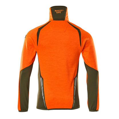 Fleecepullover mit kurzem Reißverschluss Microfleecejacke