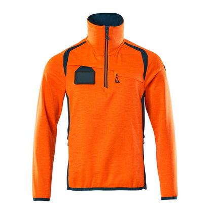 Fleecepullover mit kurzem Reißverschluss Microfleecejacke