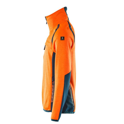 Fleecepullover mit kurzem Reißverschluss Microfleecejacke