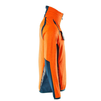 Fleecepullover mit kurzem Reißverschluss Microfleecejacke