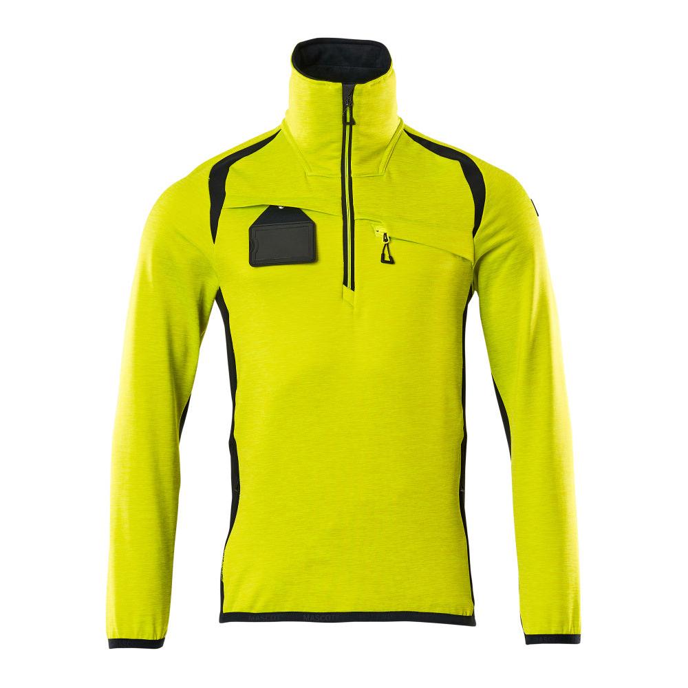 Fleecepullover mit kurzem Reißverschluss Microfleecejacke