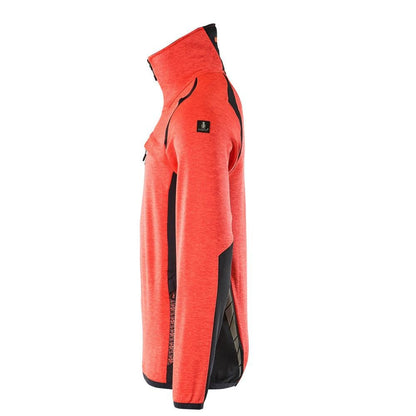 Fleecepullover mit kurzem Reißverschluss Microfleecejacke