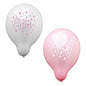 PAPSTAR Balloons Ø 25 cm "It's a girl" by PAPSTAR GmbH in a pack of 12, with butterflies, hearts, and flowers - perfect for girls' parties or as baby shower decoration.