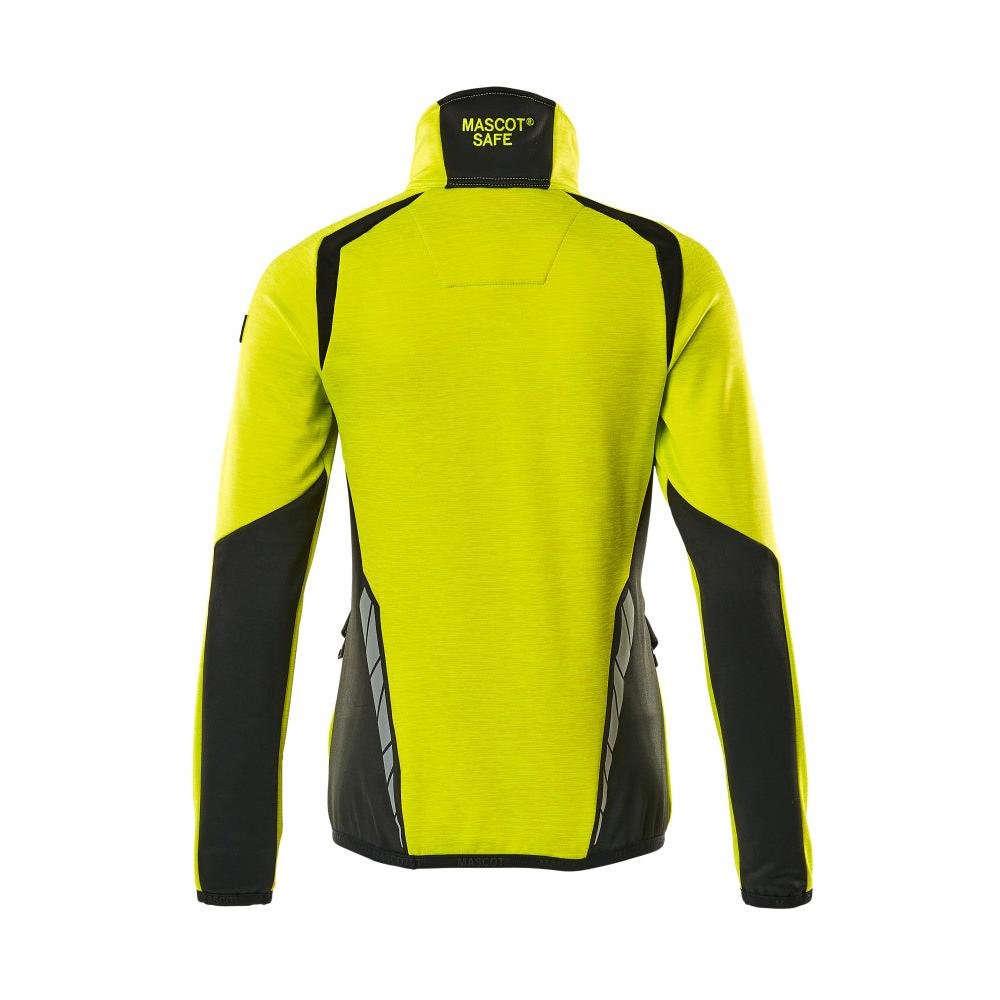 Fleecepullover mit kurzem Zipper, Damen Microfleecejacke