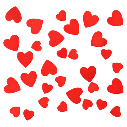 PAPSTAR Decorative scatter ornaments hearts made of wood by PAPSTAR GmbH in different sizes provide charming decoration on a white background.