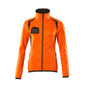 Fleece pullover with zip, women's microfleece jacket