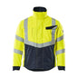 Winterjacke mit Steppfutter Pilotjacke Multisafe, hi-vis gelb/schwarzblau