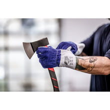 NITRAS CUT F, Schnittschutzhandschuhe, grau / blau