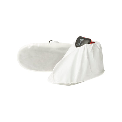 Der Kimberly-Clark GmbH KleenGuard® A40 Leichter Überziehschuh mit Sohle - Weiß (200 Stück) bietet zuverlässigen Schutz vor Schmutz und Staub in verschiedensten Umgebungen.