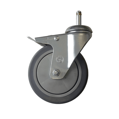 Numatic swivel castor with brake, gray