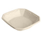 A brown, square Octabagasse bowl (1000 ml) from Duni GmbH (224x224x42 mm), uncoated and biodegradable, made from eco-friendly bagasse; pack of 50—photographed on a white background.