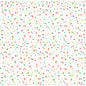 A white background with small dots in green, red, pink, yellow, and blue creates a lively polka-dot pattern reminiscent of the Dunisilk Happy Bubbles napkins (84x84 cm, 20 pieces) from Duni GmbH.