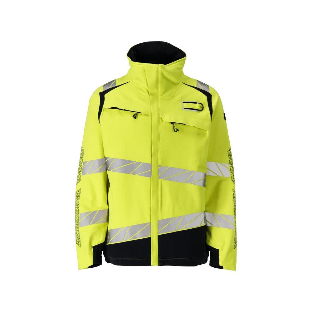 Jacke, ULTIMATE STRETCH Arbeitsjacke Multisafe, hi-vis gelb/schwarzblau