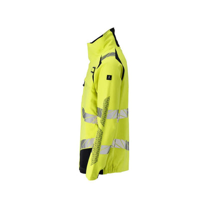 Jacke, ULTIMATE STRETCH Arbeitsjacke Multisafe, hi-vis gelb/schwarzblau