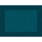 A stylish, biodegradable Duni GmbH Bio-Dunicel set 30x40 Linnea ocean teal placemat with fine crosshatch pattern and dark edge - perfect for a sustainable table setting. Pack of 100 pieces.