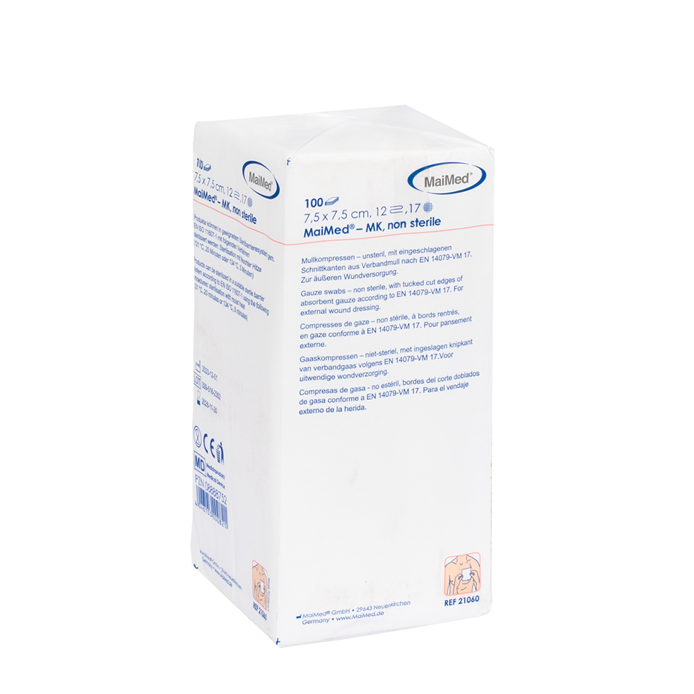 MaiMed-MK-unsterile gauze compresses of 100 pieces/paper bag