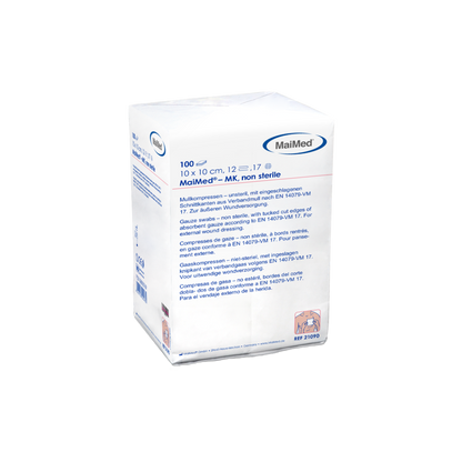 MaiMed-MK-unsterile gauze compresses of 100 pieces/paper bag