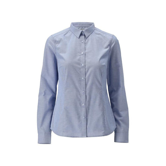 Hemd, moderne Damenpassform, Stretch Damenbluse, hellblau