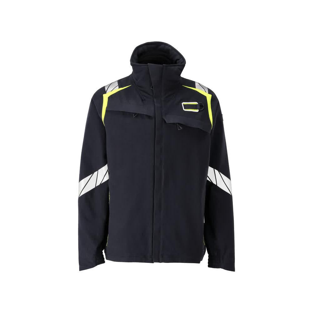 Jacke, ULTIMATE STRETCH Arbeitsjacke Multisafe, schwarzblau/hi-vis gelb