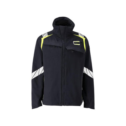 Jacke, ULTIMATE STRETCH Arbeitsjacke Multisafe, schwarzblau/hi-vis gelb