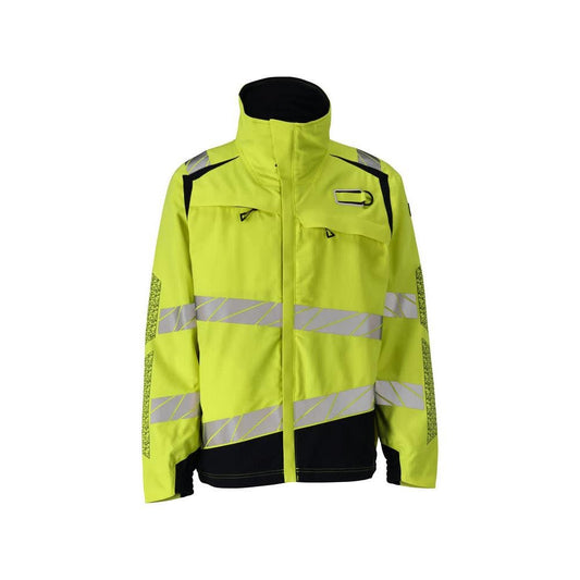 Jacke, Stretch-Einsätze Arbeitsjacke Multisafe, hi-vis gelb/schwarzblau